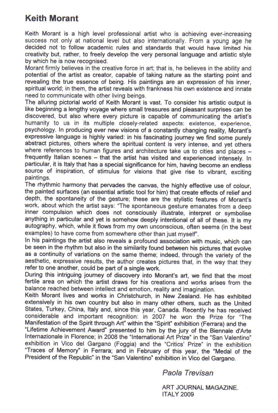 Keith Morant English Translation