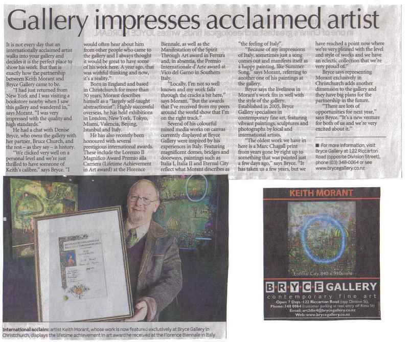 Gallery Impresses Acclaimed Artist, Christchurch Press