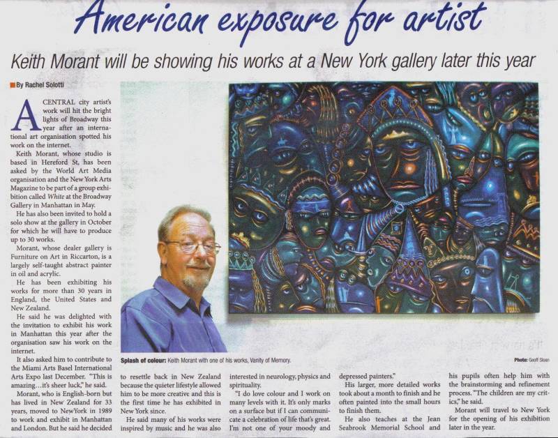 American Exposure For Artist, Christchurch Star