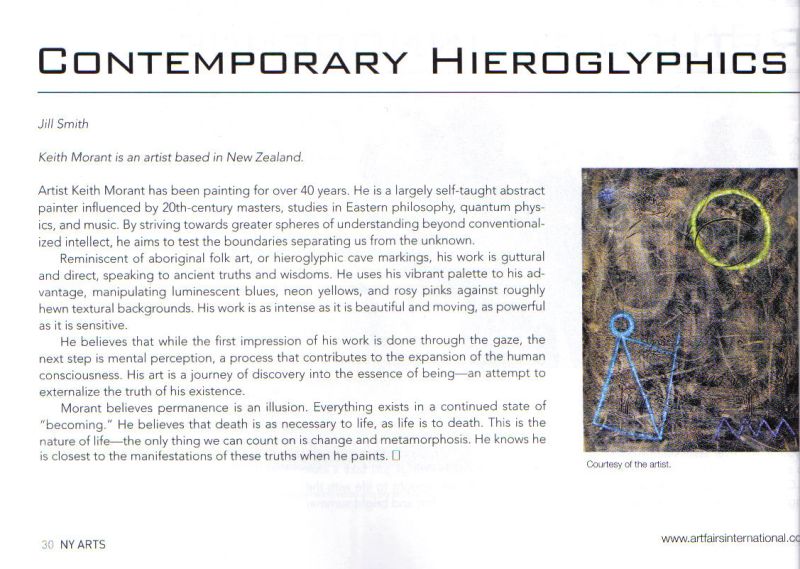 Contemporary Hieroglyphics, New York Arts